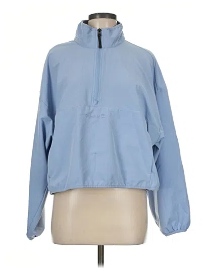 Pre-owned Timberland Windbreaker Jacket In Blue