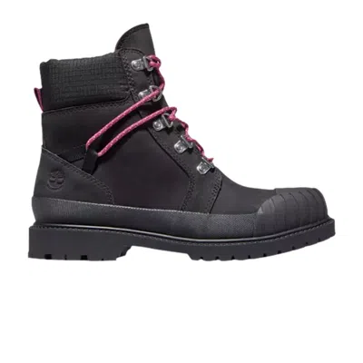 Pre-owned Timberland Wmns 6 Inch Heritage Rubber Toe Boot 'black'