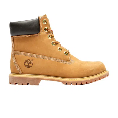 Pre-owned Timberland Wmns 6 Inch Lace Up Premium Waterproof Boot 'wheat' | Tan | Women's Size 9