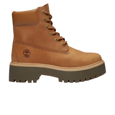 Pre-owned Timberland Wmns 6 Inch Stone Street Boot 'wheat' | Tan | Women's Size 10
