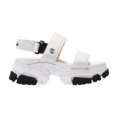 Pre-owned Timberland Wmns Adley Way Backstrap Sandal 'white Black' | Women's Size 8