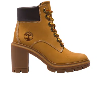 Pre-owned Timberland Wmns Allington Heights 6 Inch Boot 'wheat' In Brown
