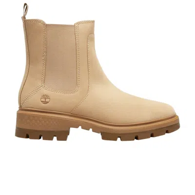 Pre-owned Timberland Wmns Cortina Valley Mid Chelsea Boot 'beige' | Cream | Women's Size 5.5