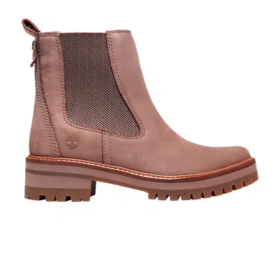 Pre-owned Timberland Wmns Courmayeur Valley Chelsea 'taupe' | Cream | Women's Size 8.5 In White