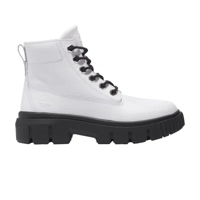 Pre-owned Timberland Wmns Greyfield Boot 'white Black'