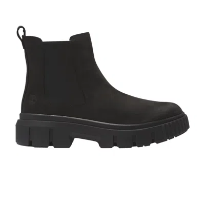 Pre-owned Timberland Wmns Greyfield Chelsea Boot 'triple Black'