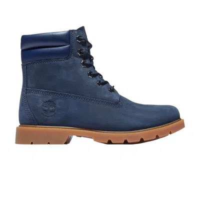 Pre-owned Timberland Wmns Linden Woods 6 Inch Waterproof Boot 'navy Gum' | Blue | Women's Size 8