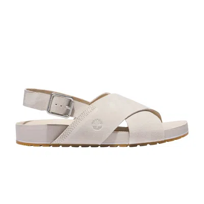 Pre-owned Timberland Wmns Malibu Waves Basic Backstrap Sandal 'cream White' | Women's Size 9.5