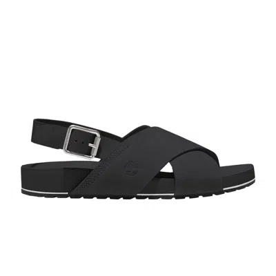 Pre-owned Timberland Wmns Malibu Waves Basic Backstrap Sandal 'jet Black' | Women's Size 5.5