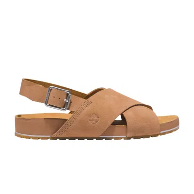 Pre-owned Timberland Wmns Malibu Waves Basic Backstrap Sandal 'tan' | Women's Size 7