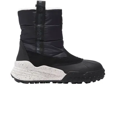 Pre-owned Timberland Wmns Moriah Range Pull-on Boot 'black White' | Women's Size 9.5