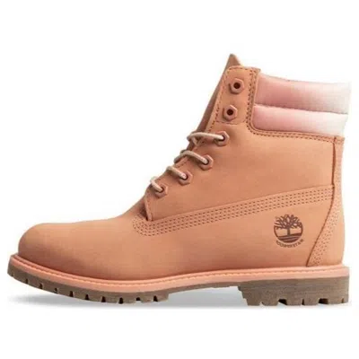 Timberland (wmns)  6 Inch Double Collar Waterproof Boots 'pink Ombre' In Brown