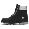 Timberland (wmns)  6 Inch Heritage Cupsole Waterproof Boots 'black Nubuck With Silver Collar'