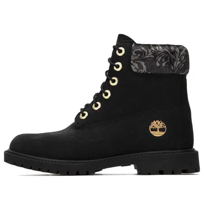 Timberland (wmns)  6 Inch Heritage Lace Up Cupsole Boots 'black Nubuck'