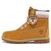 Timberland (wmns)  6 Inch Heritage Premium Waterproof Boots 'wheat Nubuck And Stripes'