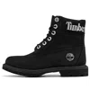 Timberland (wmns)  6 Inch Premium Waterproof Boots 'black Nubuck With Silver Logo'