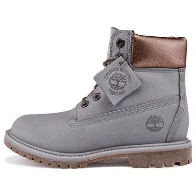 Timberland (wmns)  6-inch Premium Waterproof Boots 'steeple Grey Waterbuck Gunmetal Metallic Collar'