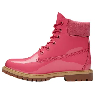 Timberland (wmns)  6"" Premium Waterproof Boot 'patent Valentine's Day' In Pink