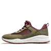 Timberland (wmns)  Boroughs Low-top Sneakers 'olive Green' In Burgundy