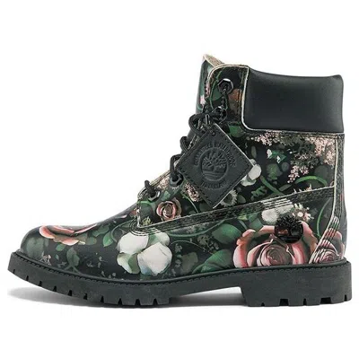 Timberland (wmns)  Heritage 6 Inch Waterproof Boots 'black Floral Nubuck'