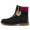 Timberland (wmns)  Heritage 6 Inch Waterproof Boots 'black Nubuck With Pink'