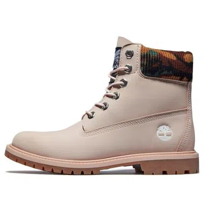 Timberland (wmns)  Heritage 6 Inch Waterproof Boots 'pale Pink Nubuck With Camo'