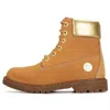 Timberland (wmns)  Heritage 6 Inch Waterproof Boots 'wheat Nubuck With Gold'