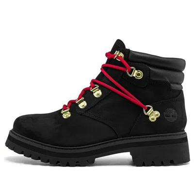 Timberland (wmns)  Holiday Luxe Waterproof Boot 'black Nubuck Red'
