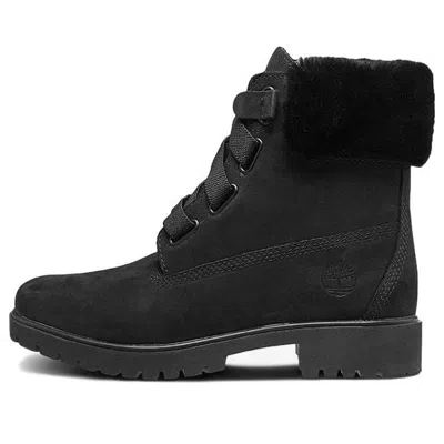 Timberland (wmns)  Jayne 6 Inch Waterproof Convenience Boots 'black Nubuck With Fur'