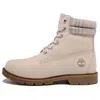 Timberland (wmns)  Lindon Woods 6 Inch Waterproof Boot 'beige Nubuck And Printed Collar' In Pink
