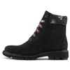 Timberland (wmns)  Lucia Way 6 Inch Charm Waterproof Boot 'black Nubuck' In Multi