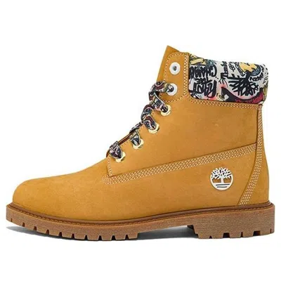 Timberland (wmns)  Made With Liberty Fabrics 6 Inch Boot 'yellow' In Red