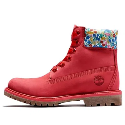 Timberland (wmns)  Made With Liberty Fabrics 6 Inch Boots 'red' In Multi