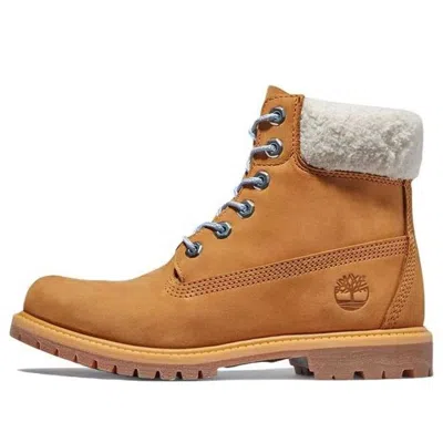Timberland (wmns)  Premium 6 Inch Waterproof Boot 'wheat Nubuck And Blue'