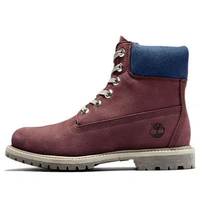 Timberland (wmns)  Premium 6 Inch Waterproof Boots 'burgundy Nubuck'