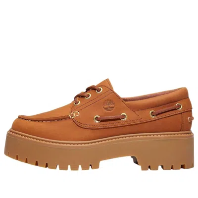 Timberland (wmns)  Stone Street Platform Boat 'rust Nubuck' In Brown