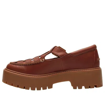 Timberland (wmns)  Stone Street Platform Buckle Shoe 'rust Full-grain' In Brown