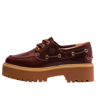 TIMBERLAND (WMNS) TIMBERLAND STONE STREET PREMIUM BOAT 'ROOTBEER'