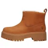 Timberland Ankle Boots With Lug Sole And Pull Tab In Brown