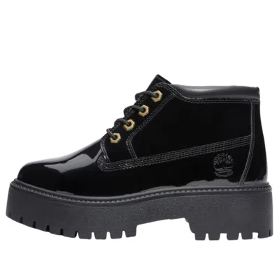 Timberland (wmns)  Stone Street Waterproof Platform Boot 'black Patent Leather'