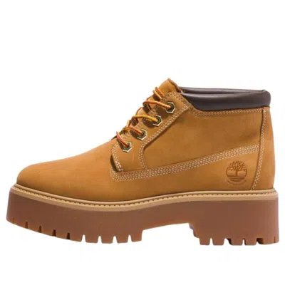 Timberland (wmns)  Stone Street Waterproof Platform 'wheat' In Brown