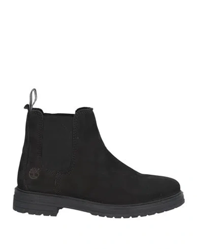Timberland Woman Ankle Boots Black Size 5.5 Leather