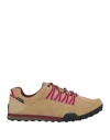 Timberland Woman Sneakers Beige Size 9 Leather, Textile Fibers In Beige