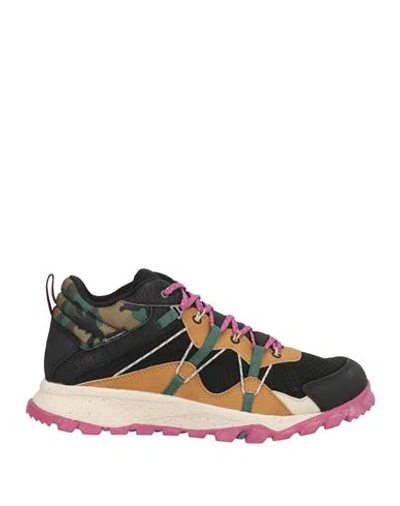 Timberland Woman Sneakers Black Size 6 Leather, Textile Fibers