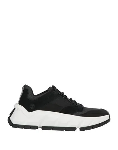 Timberland Woman Sneakers Black Size 9 Leather, Textile Fibers