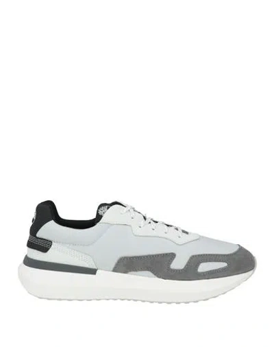 Timberland Woman Sneakers Light Grey Size 8.5 Leather, Textile Fibers In Gray