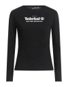 Timberland Woman T-shirt Black Size L Cotton In Black