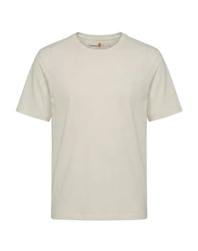 Timberland Woman T-shirt Ivory Size Xl Cotton In Neutral