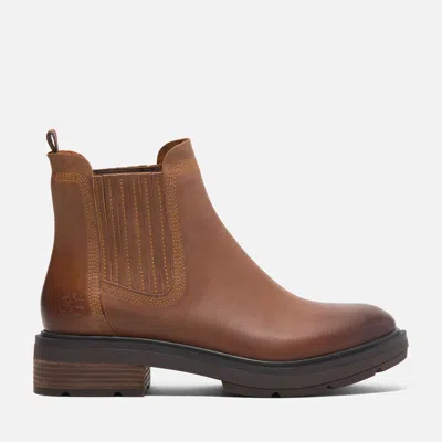 Timberland Women's Brimfield Mid Chelsea Boot In Brown
