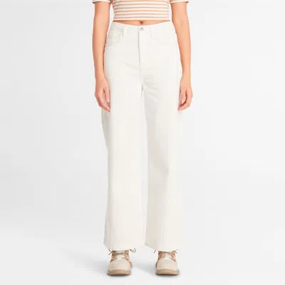 Timberland Women's Carpenter Pant With Refibra Technology In White